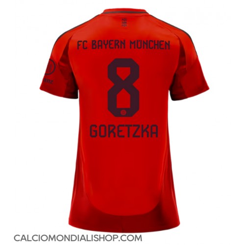 Maglie da calcio Bayern Munich Leon Goretzka #8 Prima Maglia Femminile 2024-25 Manica Corta